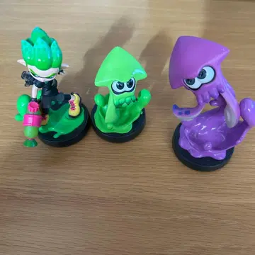 거의 새상품 데이터 초기화 스프라툰 amiibo 3체 세트