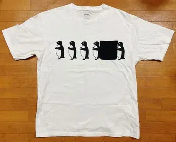 그라니프 사카자키 치하루 펭귄 고양이 T셔츠 화이트 XL 사이즈