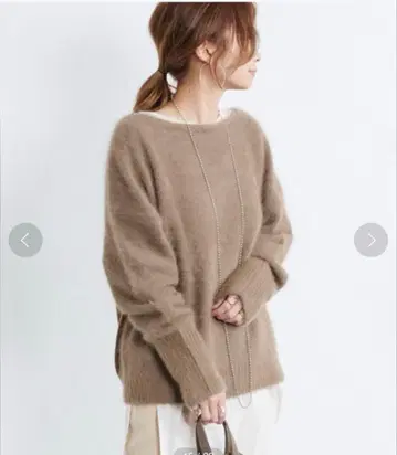 [컨디션 최상] DOU DOU 페렛 절개 풀오버 루즈핏 보트넥