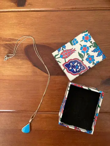 터콰이즈 실버 목걸이