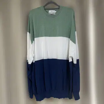 Graphpaper Suvin Tricolor Crew Neck Knit