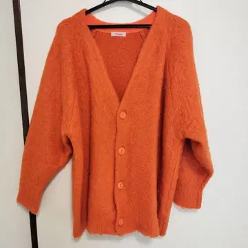 Freada 오렌지 가디건 S 사이즈