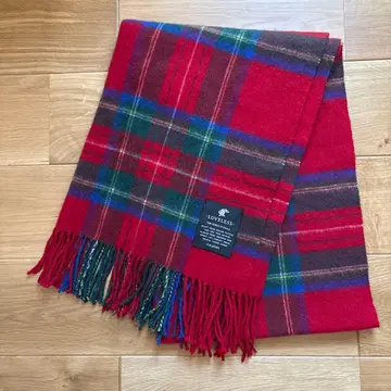 LOVELESS 대형 스톨 머플러 빨간색 체크