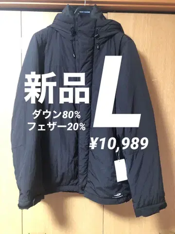 [ 새상품 ] 티고라 다운 자켓 다운 코트 L 블랙 TIGORA