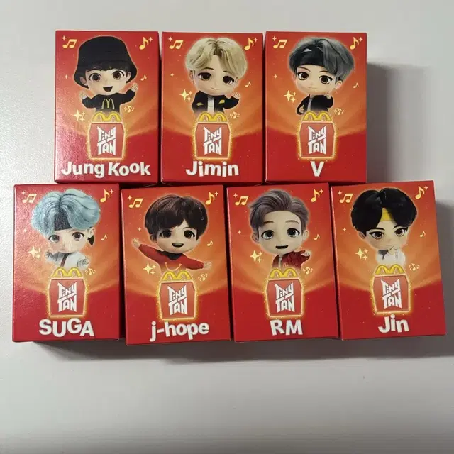 맥도날드 bts 방탄 해피밀 피규어