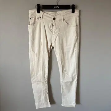 PT TORINO 아이보리 스트레치 데님 청바지 팬츠