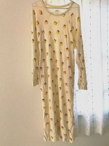 젤라피케 푸딩 패턴 원피스 룸웨어