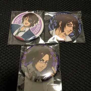 진격의 거인 캔뱃지 한지 3개 세트