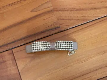 컴플렉스 비즈 머리핀 베이지