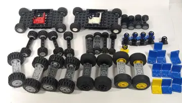 레고 자동차 12대분 탈것 부품 타이어 휠 의자 핸들 묶음 판매