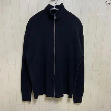 무인양품 드라이버즈 니트 워셔블 하찌 풀 집업 가디건