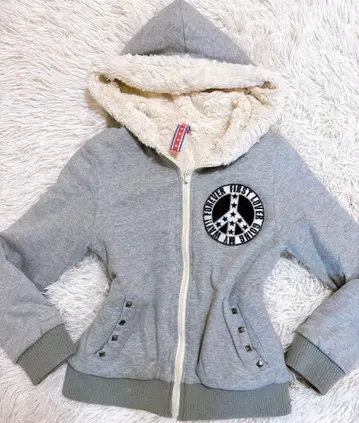 00s 헤이세이 갸루 그런지 맥브링 피스마크 프린트 피치 후드티