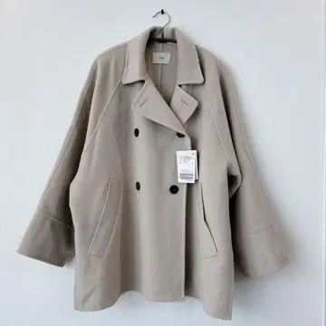 IENA 2024AW 슈퍼160 더블 페이스 숏코트 베이지