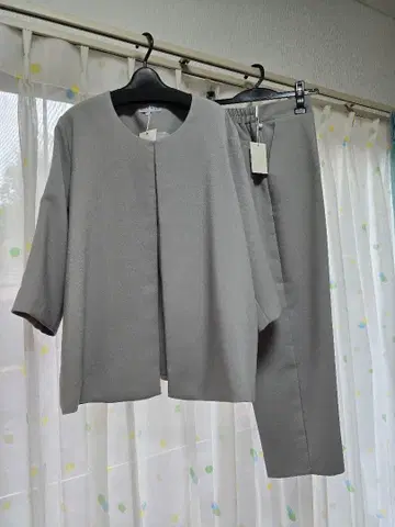 에르스타일 엄마 여성 수트 그레이 루즈한 사이즈 졸업식 입학식 포멀