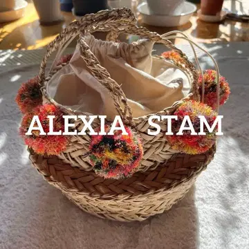 ALEXIA STAM 바스켓백 폼폼 포함