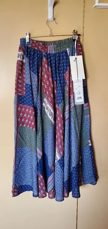 n'Or 패치워크 플레어 스커트