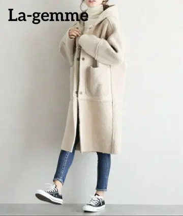 La-gemme 라지엠 보아 스위칭 코트 베이지 프리