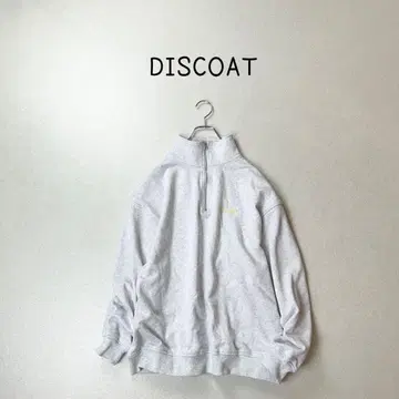 DISCOAT 하프 지퍼 맨투맨 루즈핏 프리 사이즈