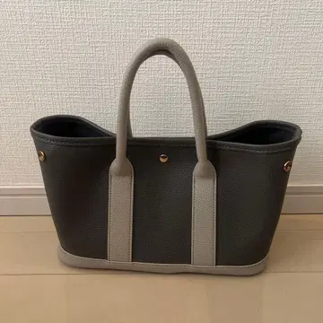 [ 새상품급 ] 미니 토트백 크림 도트 토트