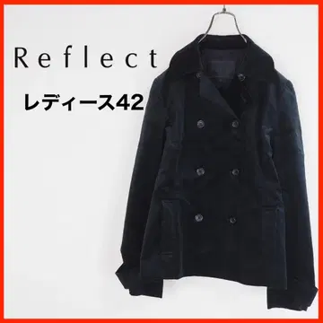 A4306 새상품급 Reflect 자켓 더블 브레스트 42 블랙