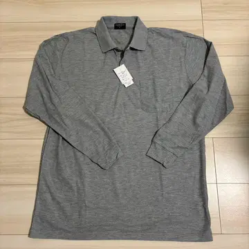 그레이 긴팔 피케 셔츠 3L 사이즈