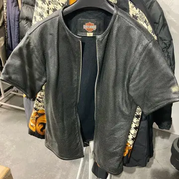 [ A-112 ] HARLEY-DAVIDSON 메쉬 가죽 자켓 L