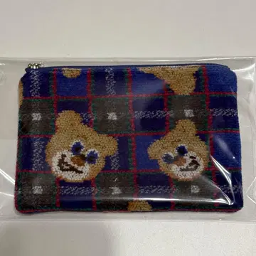 LOVERARY BY FEILER 고베 타탄 테디 플랫 파우치