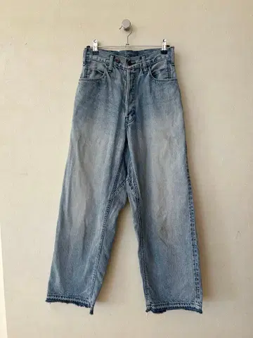 아차츄무 백 레이스업 데님