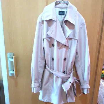 [ 새상품급 ] RULE 핑크 베이지 트렌치코트