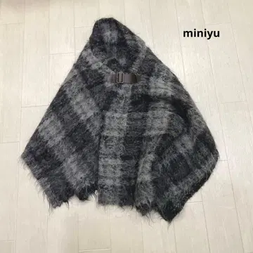 알파카 혼방 울 miniyu 미뉴 스톨 케이프 머플러