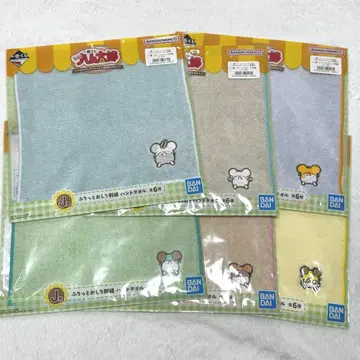 꼬마햄찌 제일복권 J상 타월 6종 각 1장 세트 컴프 1