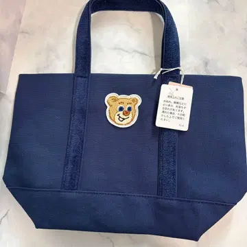 [ 미사용 새상품 ] 페이저 올드 테디 와펜 토트백 네이비