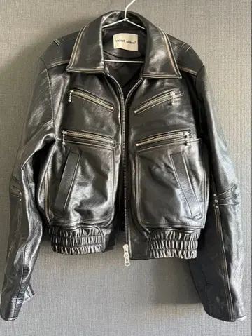 VACANT Archive COW LEATHER BLACK JACKET