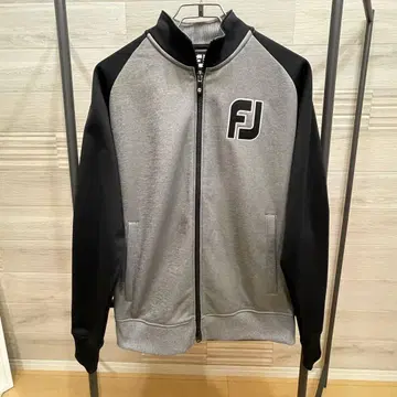 풋조이 집업 자켓 속기모 그레이 x 블랙