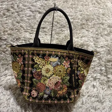 Think Bee! 꽃무늬 자수 토트백