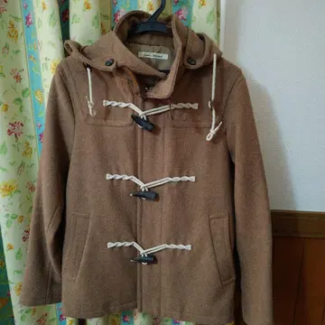 JOURNALSTANDARD 브라운 더플 코트 후드 부착