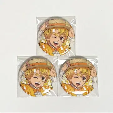 귀멸의 칼날 AGF 토끼띠 글리터 캔뱃지 아가츠마 젠이츠