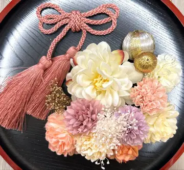 성인식 일본 의류 후리소데 시치고산 사전 촬영 머리 장식