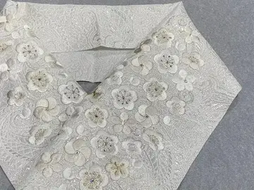 신상! 부풀린 직조 초 볼륨 자수! 앤티크 계열 백은 컬러 세련된 큐빅