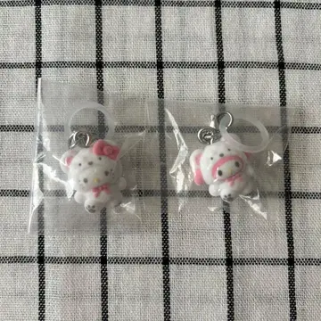 산리오 메지루시 액세서리 포근포근 스노우 마이멜로디 키티 2개 세트