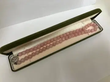 로즈쿼츠 목걸이 실버 클로징