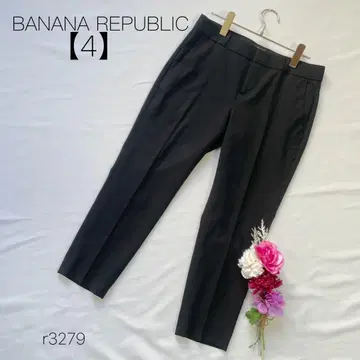 바나나리퍼블릭 크롭 팬츠 울 블렌드 슬랙스 팬츠 [ 4 ]