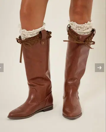 TINA: JOJUN 루즈 웨스턴 부츠 브라운 L 사이즈