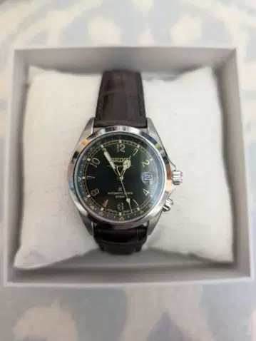 세이코 알피니스트 SBDC211 자동 와인딩 시계 다크 그린