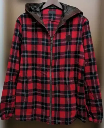 꼼사데모드멘 체크 무늬 울 후드티 L 사이즈 미사용 새상품