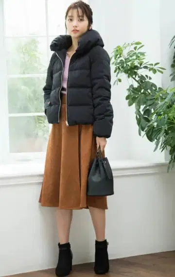 ViS 리버서블 다운 블랙 M