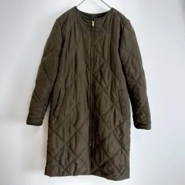 UNTITLED 노카라 퀼팅 코트 1 카키 경량 아우터