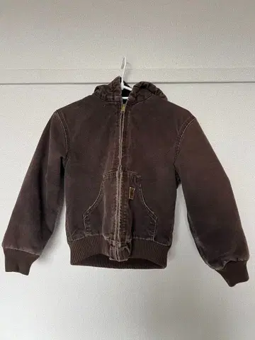 후드 부착 브라운 자켓