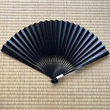 부채 스에히로 블랙 30cm 시부센