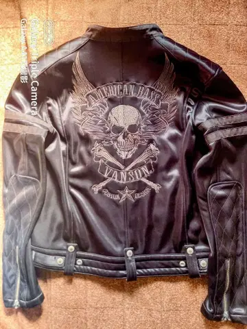 Vanson 블랙 가죽 싱글 라이더 자켓 XL